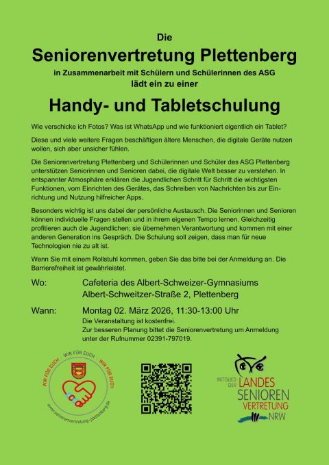 Handy- und Tablettschulung